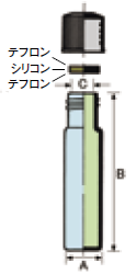 マルエム ねじ口試験管 寸法